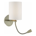 Där Lighting FET0775 - FETA LED-seinavalgusti 1xE27/60W/230V + LED/1W messing