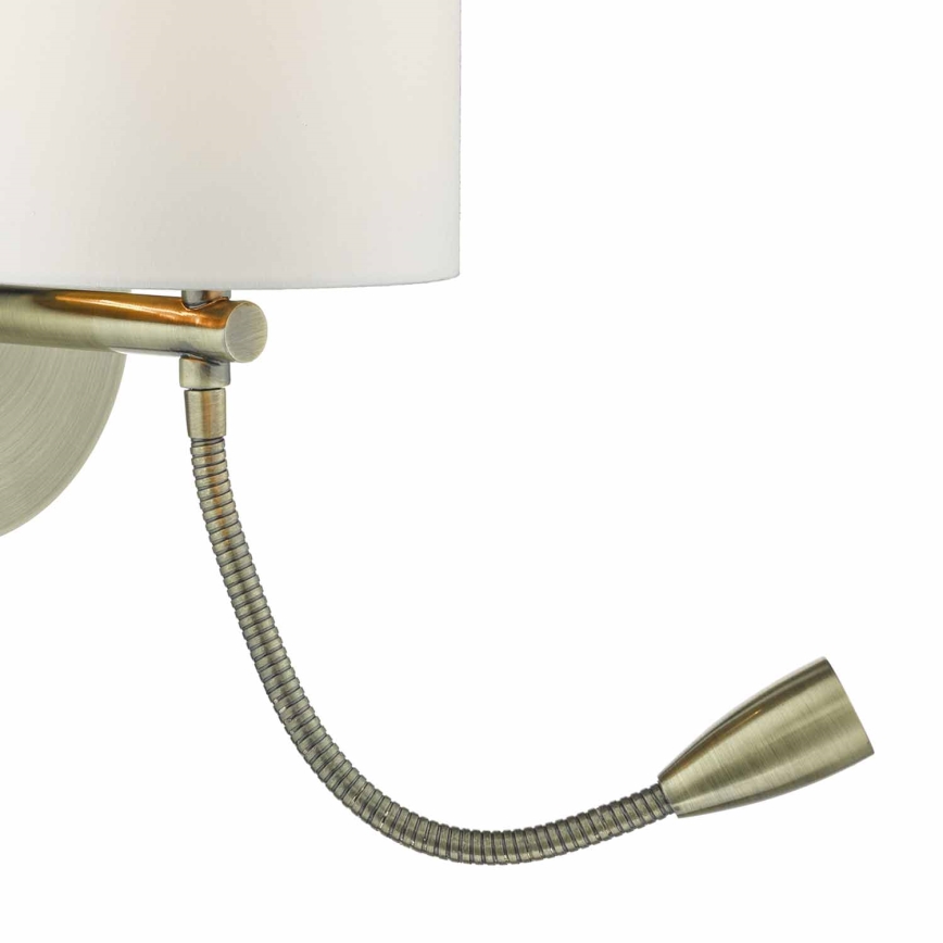 Där Lighting FET0775 - FETA LED-seinavalgusti 1xE27/60W/230V + LED/1W messing