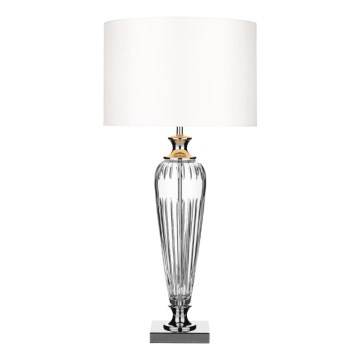 Där Lighting HIN4208 - Laualamp HINTON 1xE27/60W/230V valge/läikiv kroom