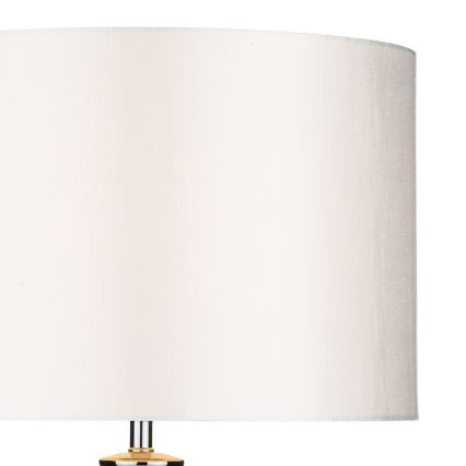 Där Lighting HIN4208 - Laualamp HINTON 1xE27/60W/230V valge/läikiv kroom