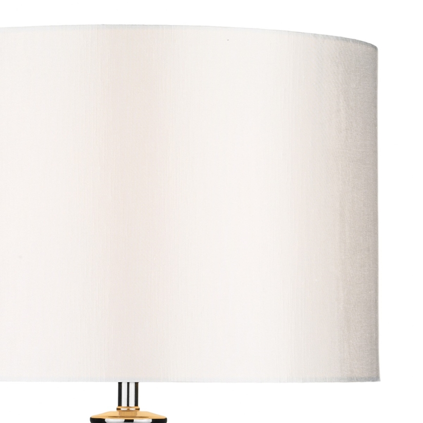 Där Lighting HIN4208 - Laualamp HINTON 1xE27/60W/230V valge/läikiv kroom