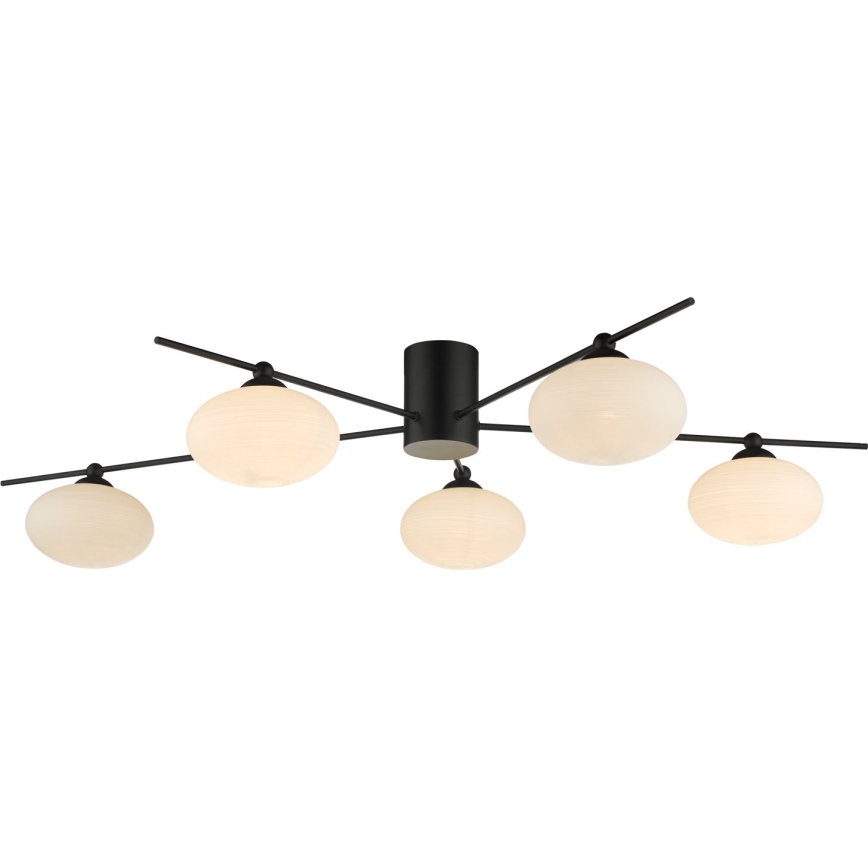 Där Lighting JAS5422 - Pinnapealne lühter JASPER 5xG9/25W/230V must