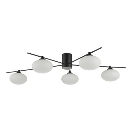 Där Lighting JAS5422 - Pinnapealne lühter JASPER 5xG9/25W/230V must