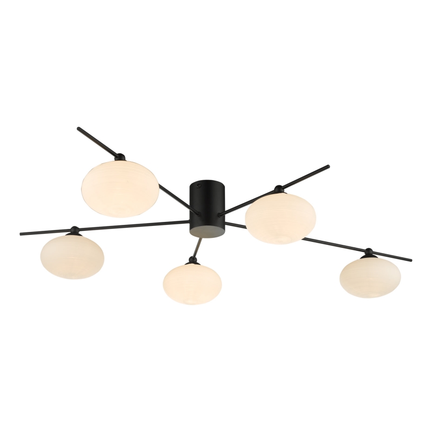 Där Lighting JAS5422 - Pinnapealne lühter JASPER 5xG9/25W/230V must