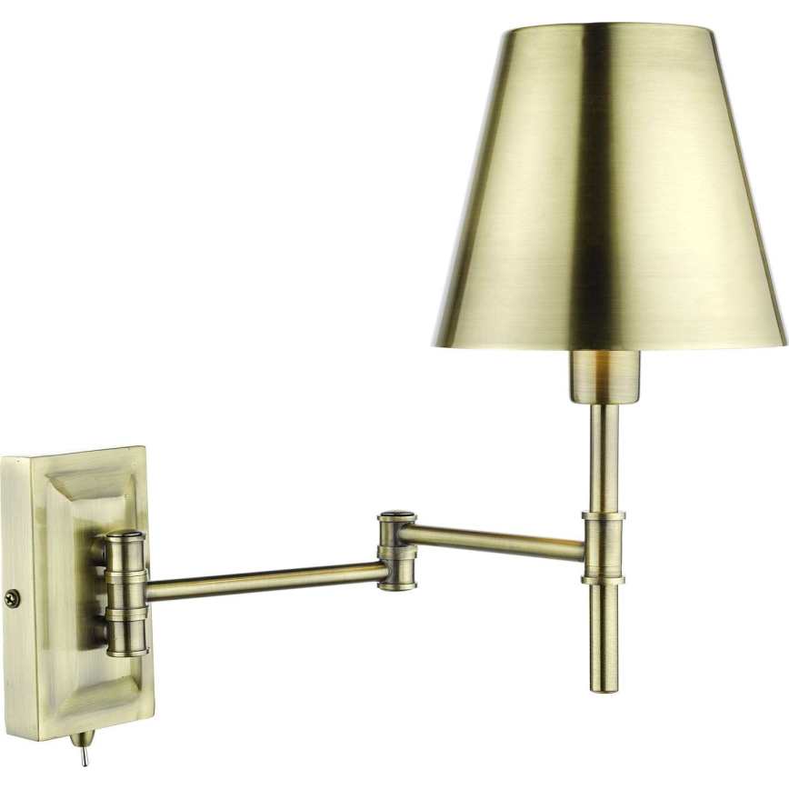 Där Lighting KEN0775 - Painduv seinavalgusti KENSINGTON 1xE14/25W/230V messing