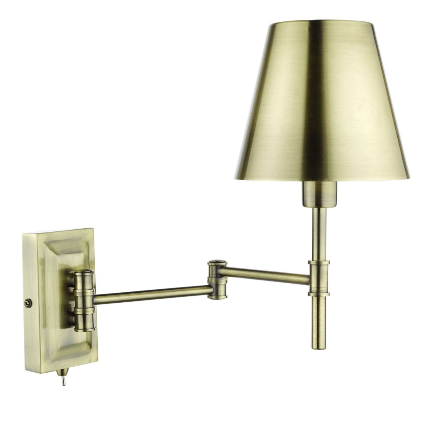 Där Lighting KEN0775 - Painduv seinavalgusti KENSINGTON 1xE14/25W/230V messing