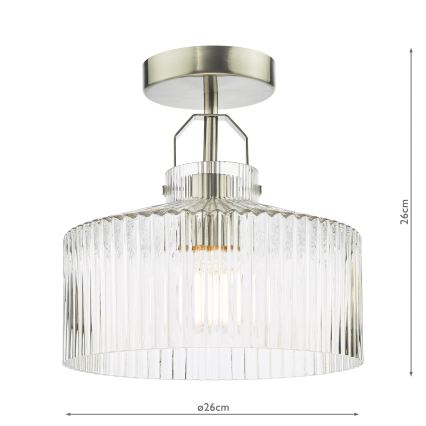 Där Lighting LEN4846 - Pinnapealne lühter LENKA 1xE27/60W/230V mattkroom