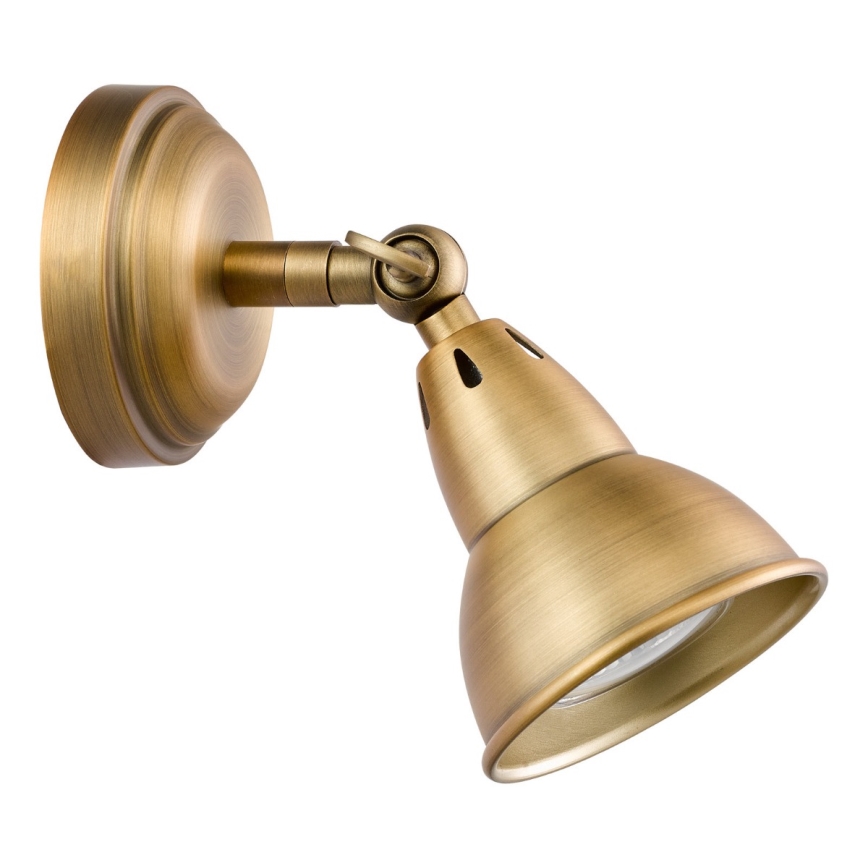Där Lighting NAT0742 - Seinale kinnitatav suunatav valgusti NATHANIEL 1xGU10/11W/230V messing