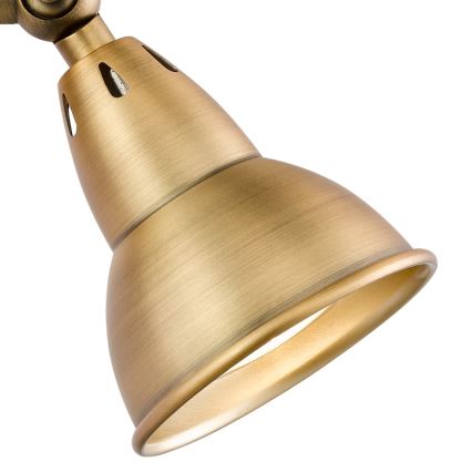 Där Lighting NAT0742 - Seinale kinnitatav suunatav valgusti NATHANIEL 1xGU10/11W/230V messing