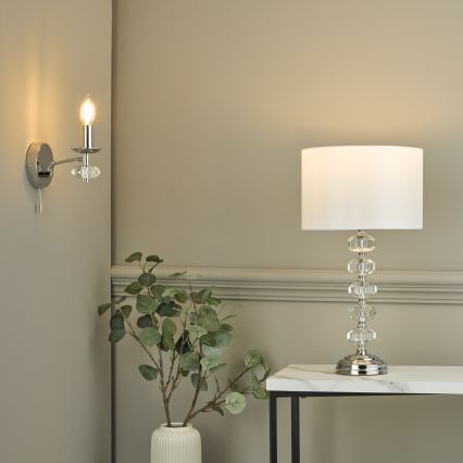 Där Lighting OLE0750 - Seinalamp OLEANA 1xE14/40W/230V läikiv kroom