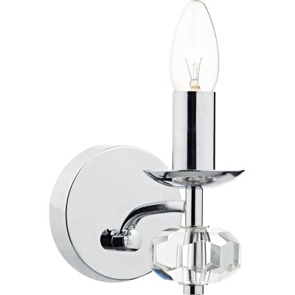 Där Lighting OLE0750 - Seinalamp OLEANA 1xE14/40W/230V läikiv kroom