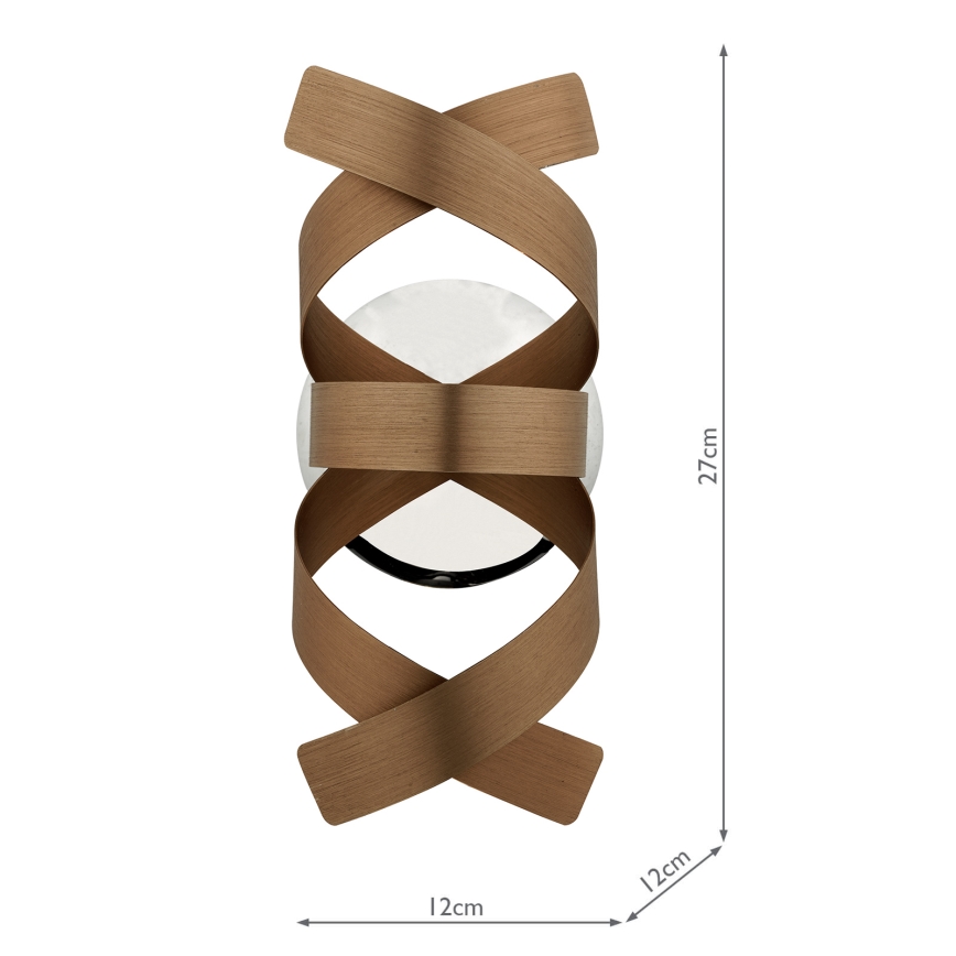 Där Lighting RAW0764 - Seinavalgusti RAWLEY 1xG9/25W/230V vaskne
