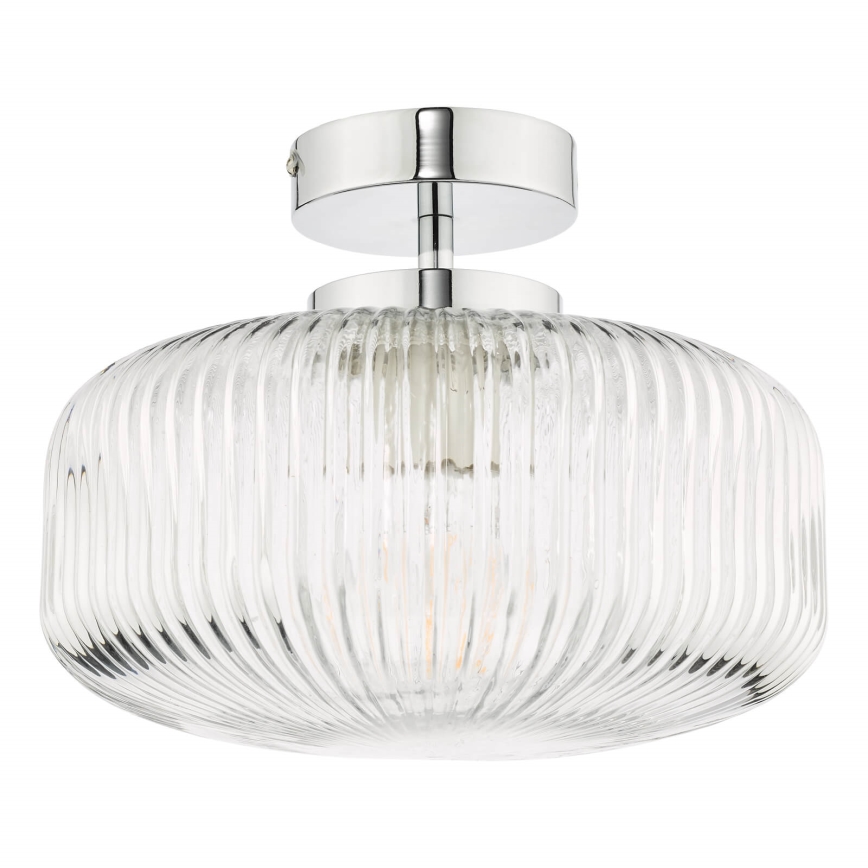 Där Lighting RIV5208 - Vannitoa pinnapealne laevalgusti RIVA 1xE27/60W/230V IP44 läikiv kroom