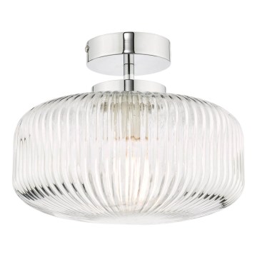 Där Lighting RIV5208 - Vannitoa pinnapealne laevalgusti RIVA 1xE27/60W/230V IP44 läikiv kroom