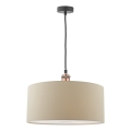 Där Lighting RON6529 - Rippvalgusti kaabliga RONDA 1xE27/60W/230V beež