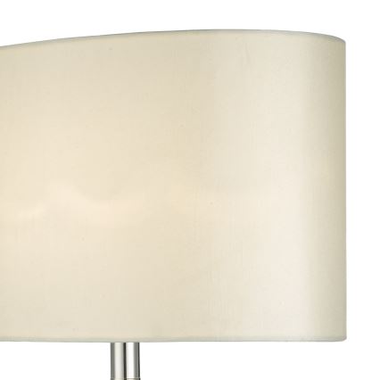 Där Lighting SYR4235 - Laualamp SYRACUSE 1xE27/60W/230V, läikiv kroom/kreemjas