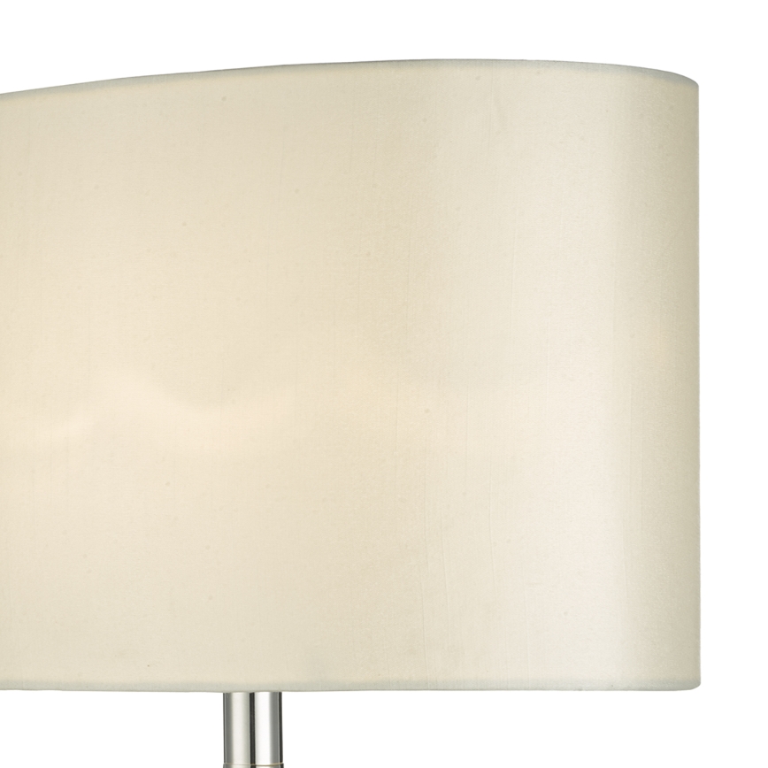 Där Lighting SYR4235 - Laualamp SYRACUSE 1xE27/60W/230V, läikiv kroom/kreemjas