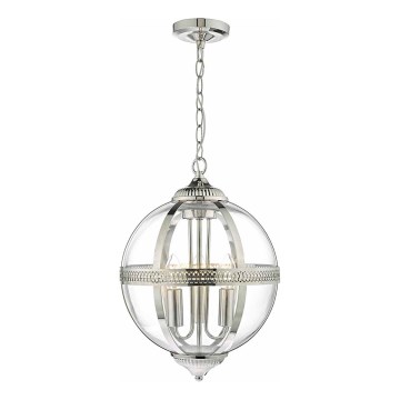 Där Lighting VAN0338 - Ahelaga lühter VANESSA 3xE14/40W/230V läikiv kroom