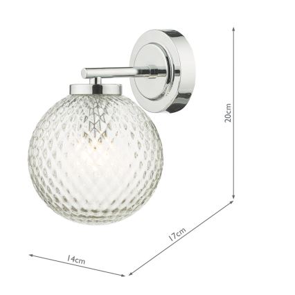 Där Lighting WAY0750 - Vannitoa seinavalgusti WAYNE 1xG9/3W/230V IP44 läikiv kroom