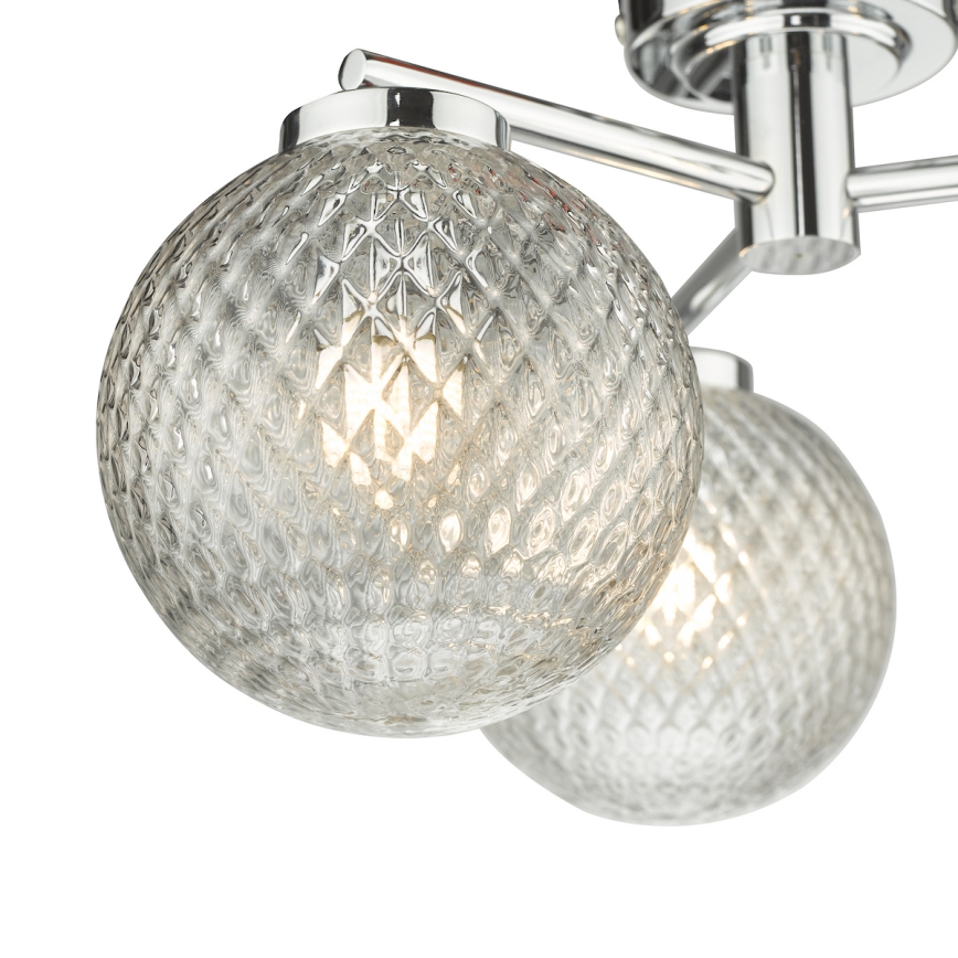 Där Lighting WAY5350 - Vannitoa pinnapealne lühter WAYNE 3xG9/3W/230V IP44 läikiv kroom