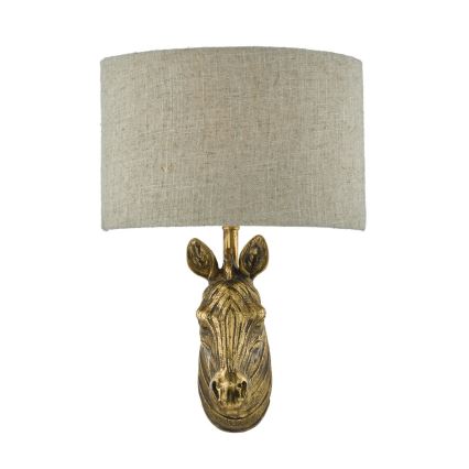 Där Lighting ABB0735 - Seinavalgusti ABBY 1xE14/40W/230V linane/kuldne