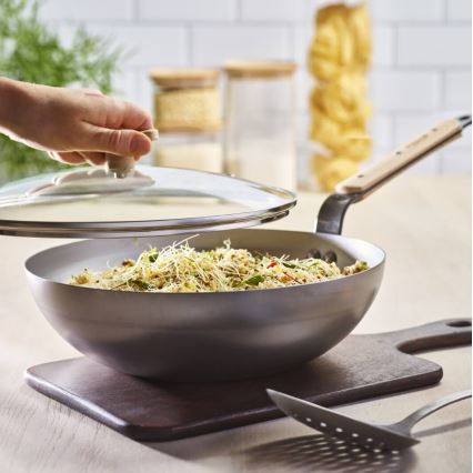 De Buyer 5717.28 - Wokpann MINERAL B BOIS 28 cm