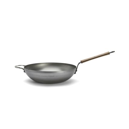 De Buyer 5717.32 - Wok-pann MINERAL B BOIS 32 cm
