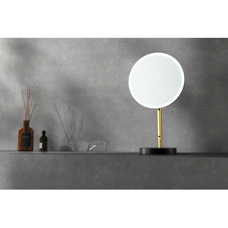 Deante ADI_Z812 - LED vannitoa laetav meigipeegel SILIA LED/5V 5000 mAh 2700-6500K IP44