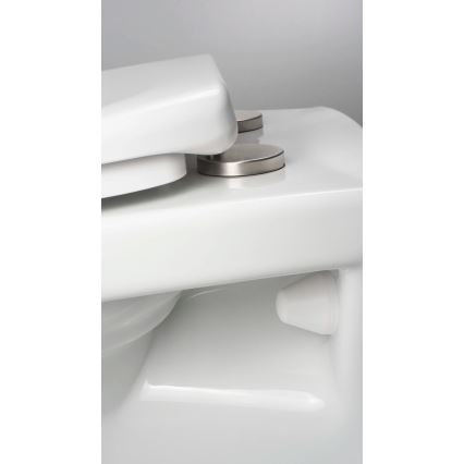 Deante CMOD6SPW - Seinale kinnitatav WC-pott koos prill-lauaga BORO keraamika/valge