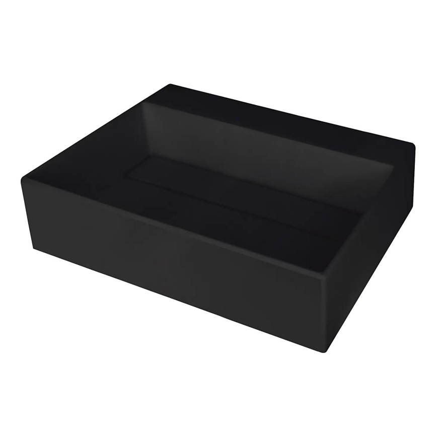 Deante CQR_NU5M - CORREO 40x50 cm valamuplaat pesuvalamu graniit/must