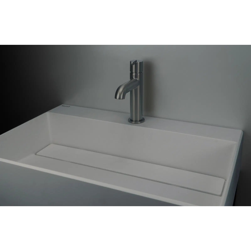 Deante CQR_SU6M - CORREO 40x60 cm tasapinnale paigaldatav valamukaus, graniit/metallikhall