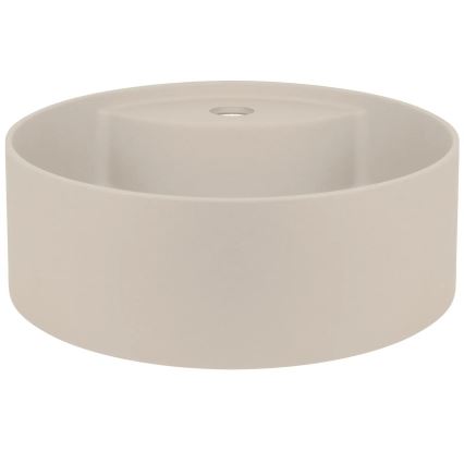 Deante CQS_5U4B - Kraanikauss töötasapinnale kraani auguga SILIA d. 36 cm graniit/beež