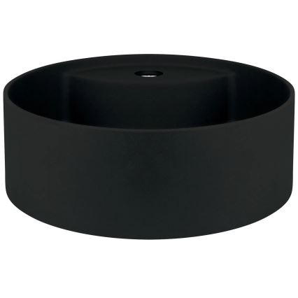 Deante CQS_NU4B - SILIA lauale paigaldatav valamu segistiauguga, läbimõõt 36 cm, graniit/must
