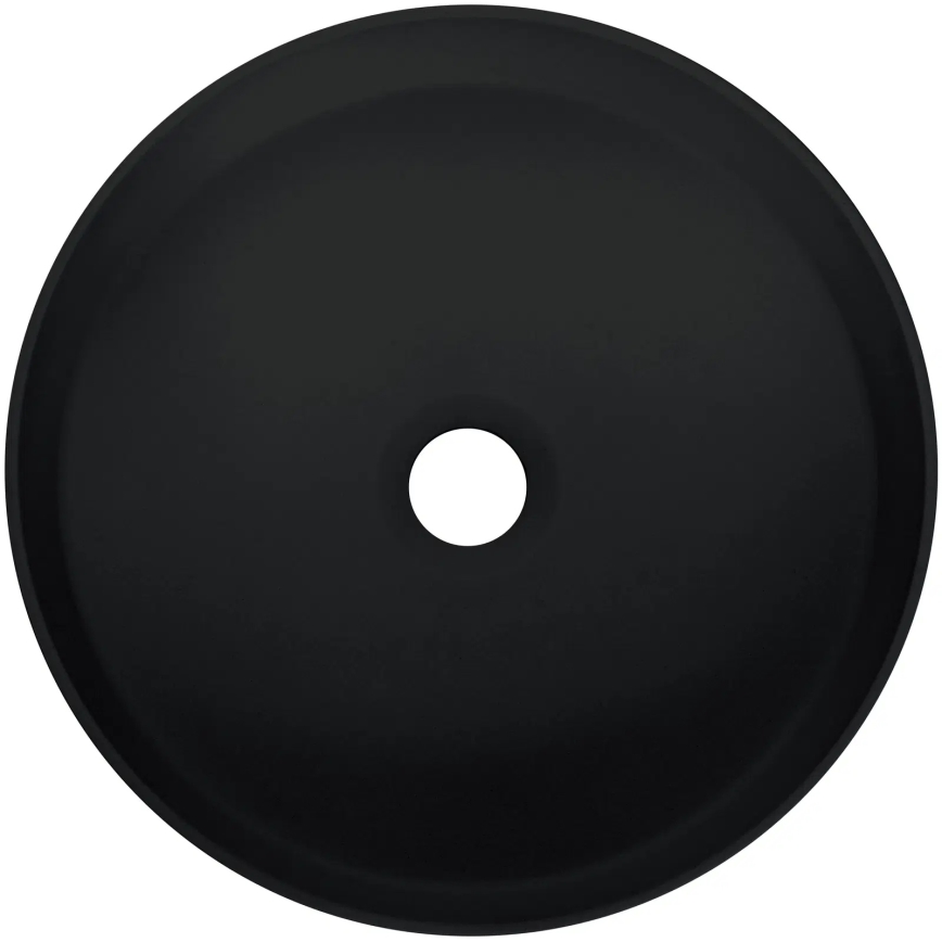 Deante CQS_NU4S - SILIA lauale paigaldatav valamu Ø 36 cm graniit/must