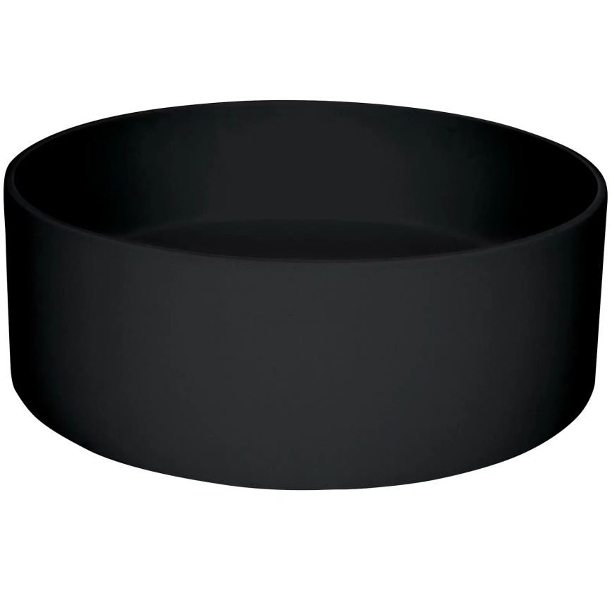 Deante CQS_NU4S - SILIA lauale paigaldatav valamu Ø 36 cm graniit/must