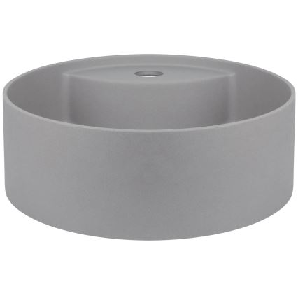 Deante CQS_SU4B - Lauaplaadile paigaldatav valamu kraanaauguga SILIA, läbimõõt 36 cm, graniit/metallikhall