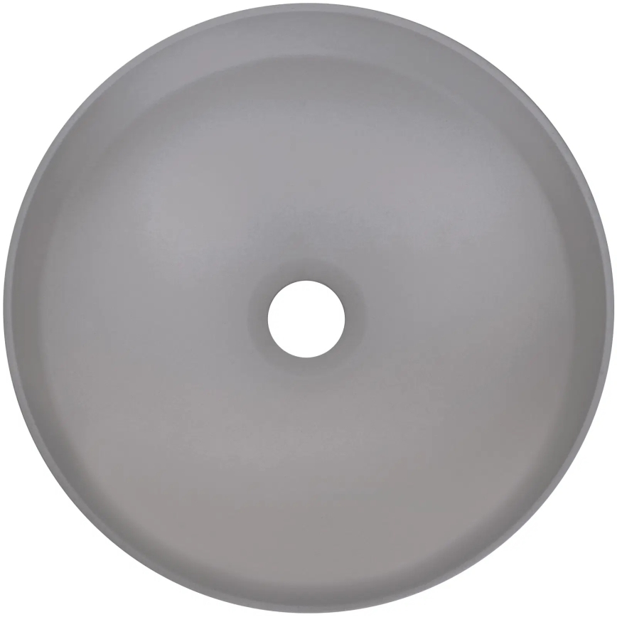 Deante CQS_SU4S - SILIA pealepandav valamu Ø 36 cm, graniit/metallik-hall