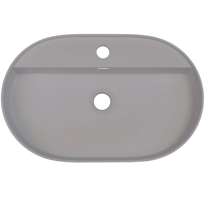 Deante CQS_SU6B - Lauale paigaldatav valamu segistiavaga SILIA 35x55cm graniit/metallik-hall