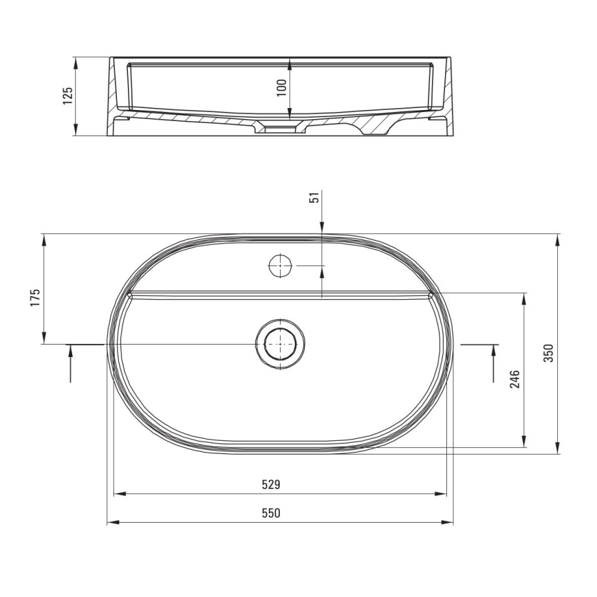 Deante CQS_SU6B - Lauale paigaldatav valamu segistiavaga SILIA 35x55cm graniit/metallik-hall