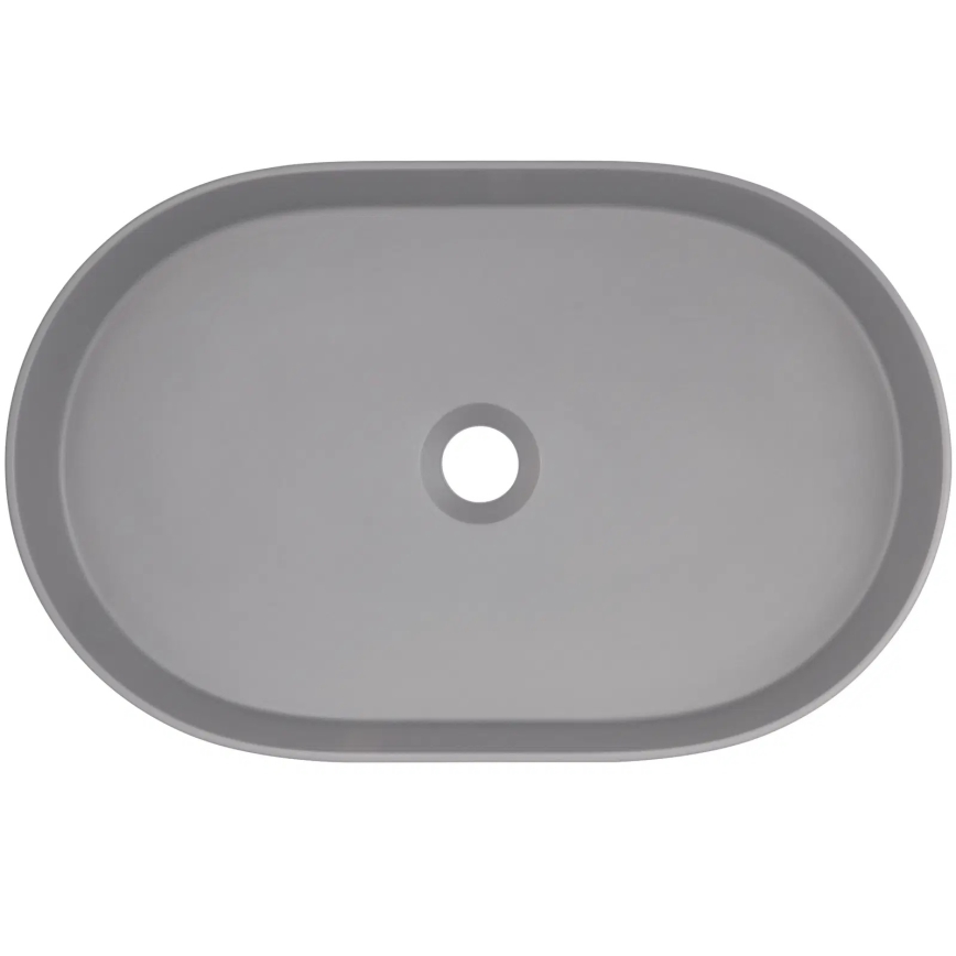 Deante CQS_SU6S - SILIA valamu lauaplaadile 35x55 cm graniit/metallik-hall
