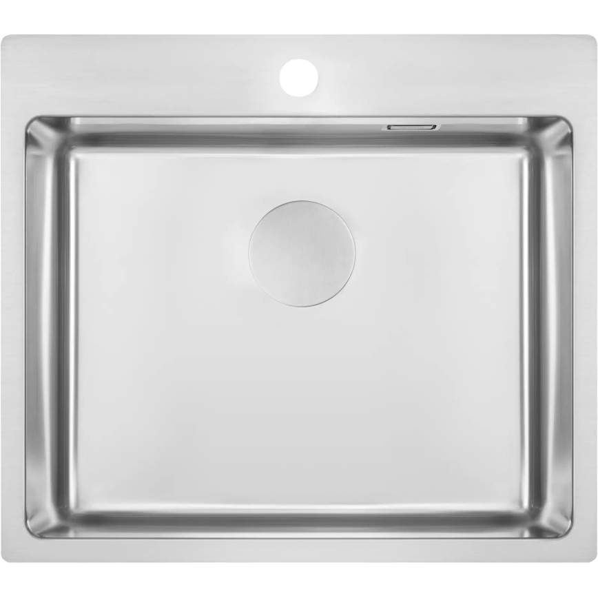 Deante ZPO_010B - Valamu kööki OLFATO 50,5x55 cm harjatud teras
