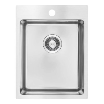 Deante ZPO_010E - Valamu kööki OLFATO 50,5x39 cm harjatud teras
