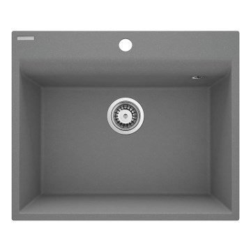 Deante ZRC_S10A - Valamu kööki CORIO 50x60 cm graniit/metallik hall