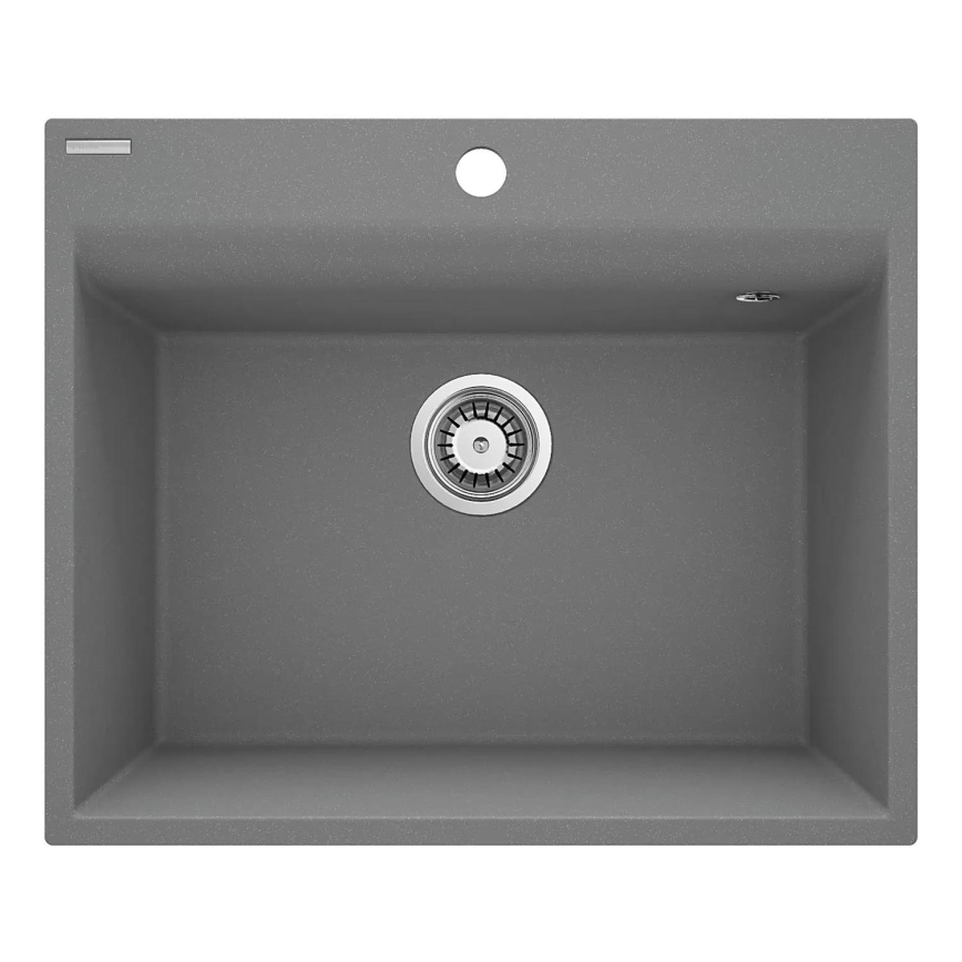 Deante ZRC_S10A - Valamu kööki CORIO 50x60 cm graniit/metallik hall