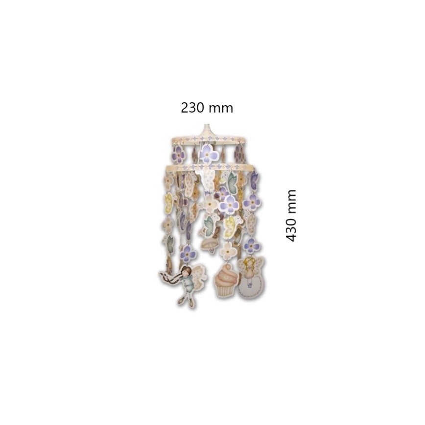Decofun 70-114 - Laste lambivari lastetoa lühtrile HEIRLOOM E27 430x230 mm
