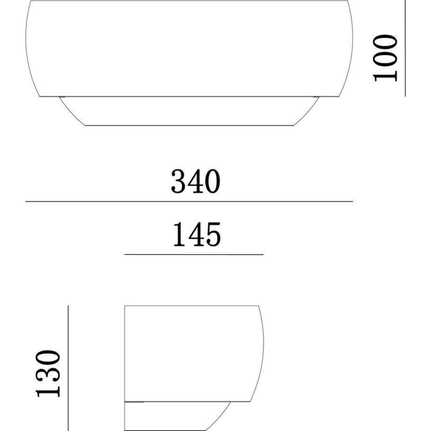 Deko-Light 341206 - Seinavalgusti TWYNNDA 1xE14/40W/230V valge