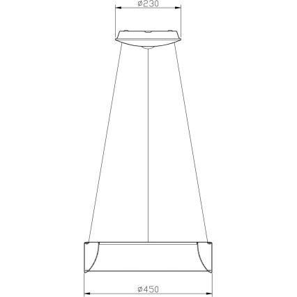 Deko-Light 342122 - LED Hämardatav lühter SCULPTORIS LED/27W/230V 3000K d. 45 cm