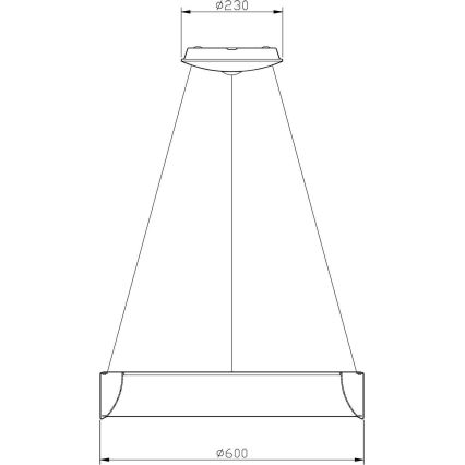 Deko-Light 342125 - LED Hämardatav lühter SCULPTORIS LED/27W/230V 4000K d. 60 cm