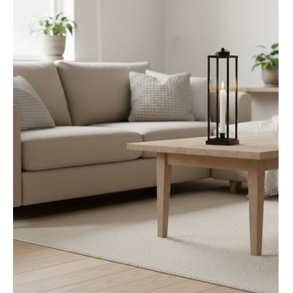 Dekoratiivne latern HALL 34 cm must