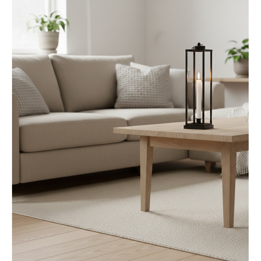 Dekoratiivne latern HALL 34 cm must